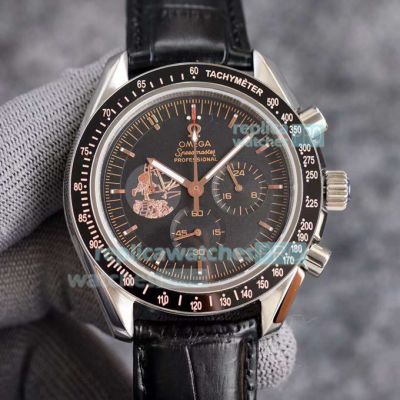 Copy Omega Speedmaster Apollo 11 Green Chronograph Dial Moonwatch 42MM